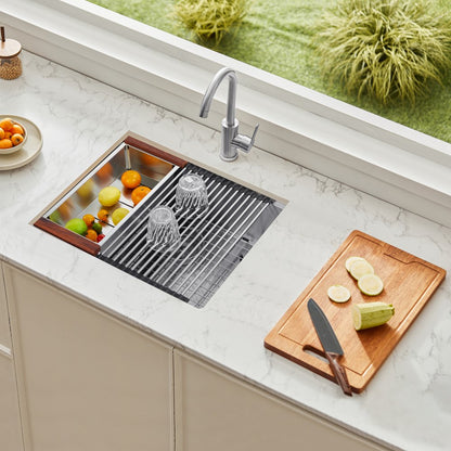 U231909RS0 - 23x19" 304 Stainless Steel Undermount Sink with Accessories