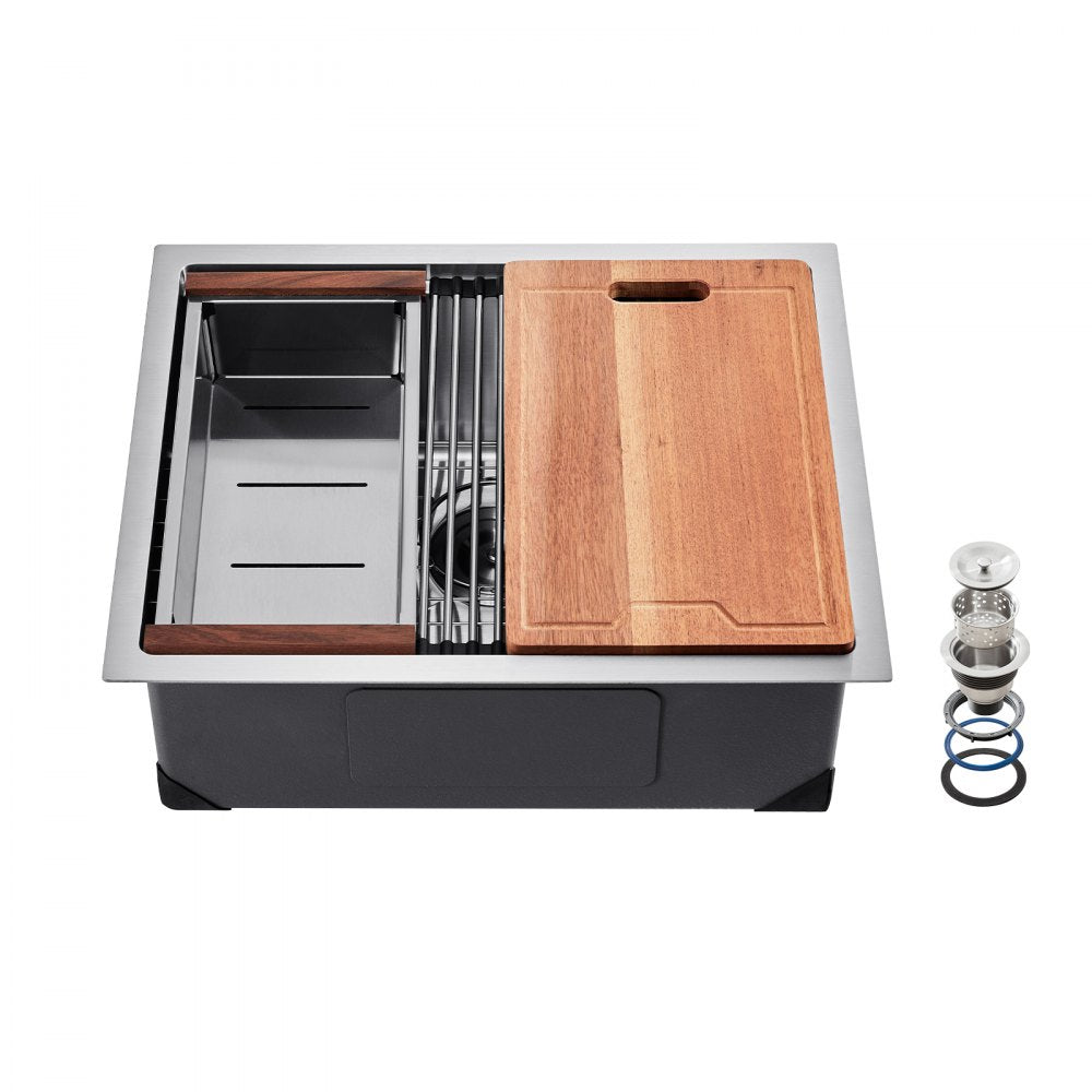 U231909RS0 - 23x19" 304 Stainless Steel Undermount Sink with Accessories