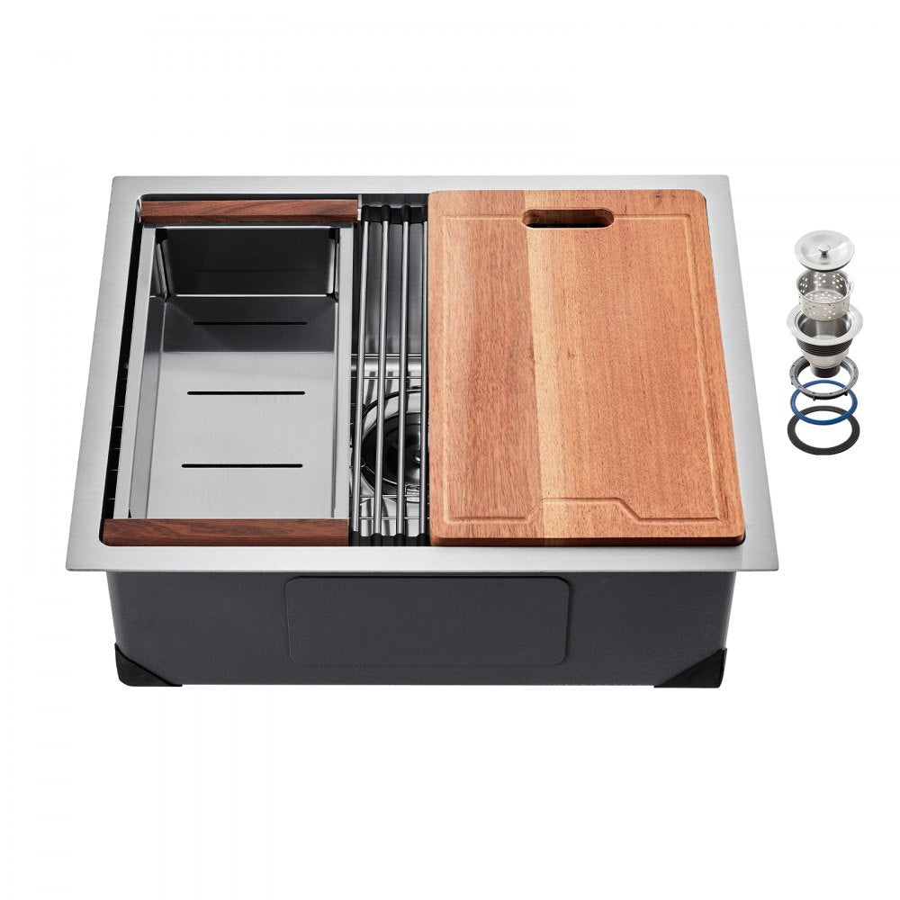 U231909RS0 - 23x19" 304 Stainless Steel Undermount Sink with Accessories