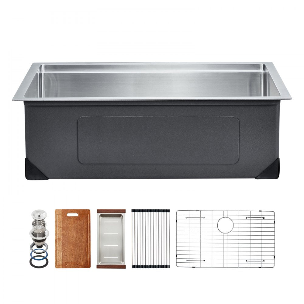 U231909RS0 - 23x19" 304 Stainless Steel Undermount Sink with Accessories