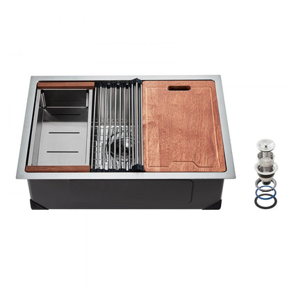 U321909RS1 - 32x19" Stainless Steel Workstation Sink with Accessories