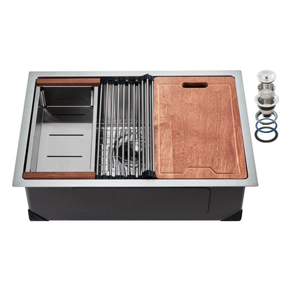 U321909RS1 - 32x19" Stainless Steel Workstation Sink with Accessories