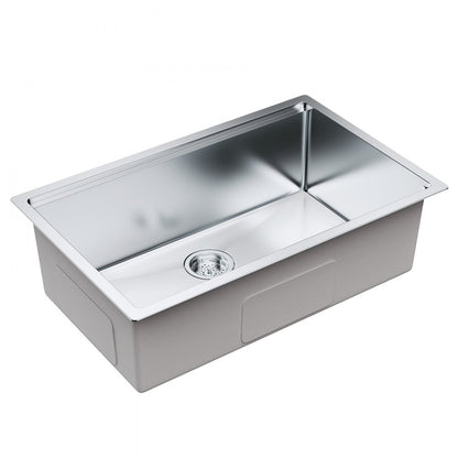 KM-SC-2302-SKU4 - Undermount 304 Stainless Steel Single Bowl Kitchen Sink