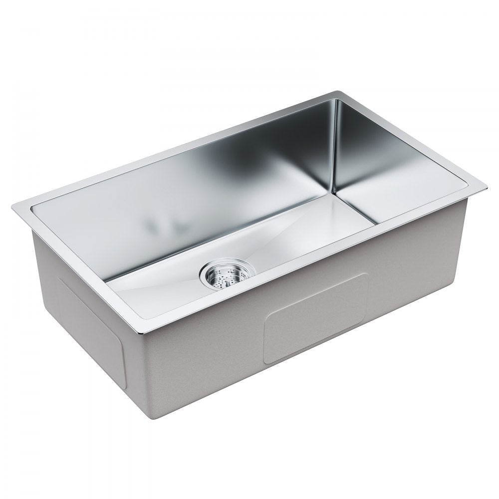 KM-SC-2302-SKU5 - Durable 304 Stainless Steel Kitchen Sink for Home & Commercial Use