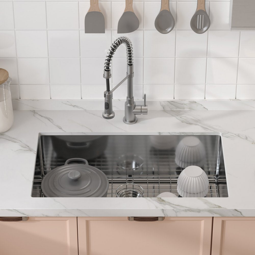 KM-SC-2302-SKU7 - 304 Stainless Steel Drop-In/Undermount Kitchen Sink