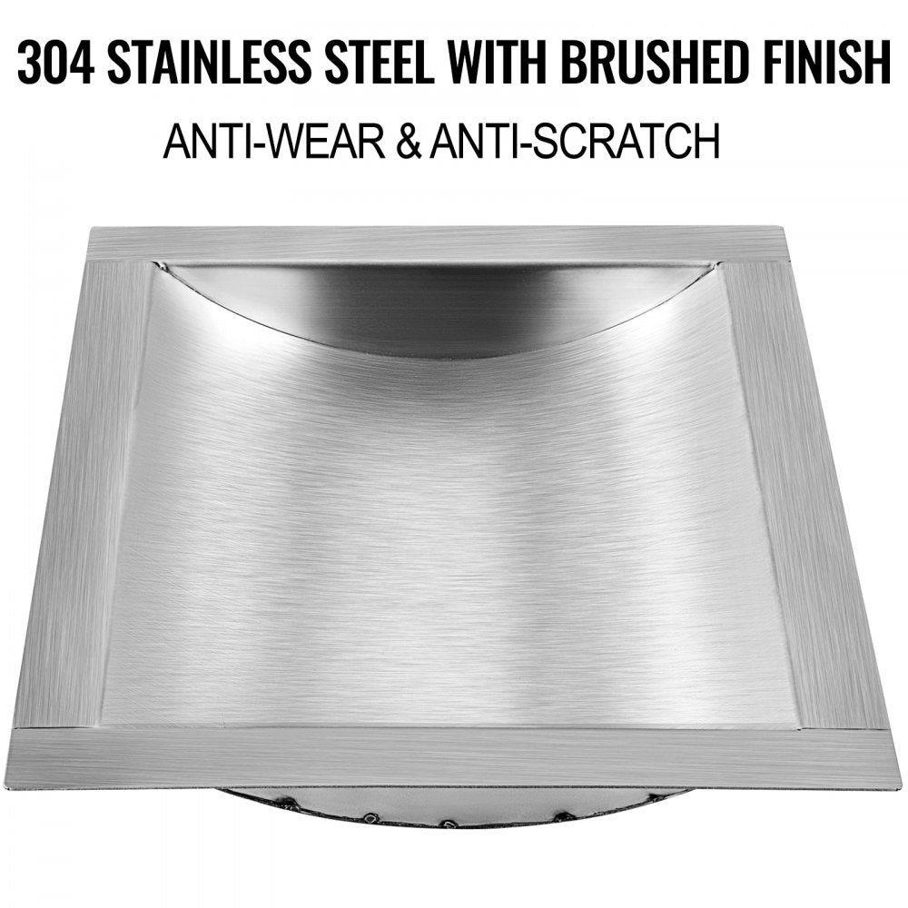 010290486870 - 12"x10" 304 Stainless Steel Drop-in Tray, Scratch Resistant