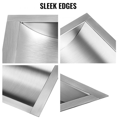 010290486870 - 12"x10" 304 Stainless Steel Drop-in Tray, Scratch Resistant