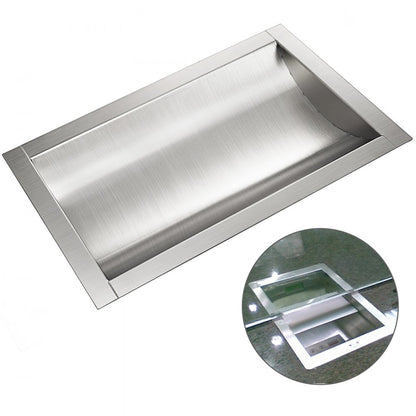 010257088201 - 14" x 10" VEVOR Stainless Steel Drop-In Tray for Cash Transactions
