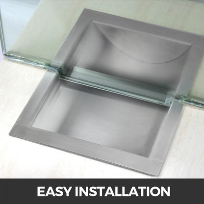 010257088201 - 14" x 10" VEVOR Stainless Steel Drop-In Tray for Cash Transactions