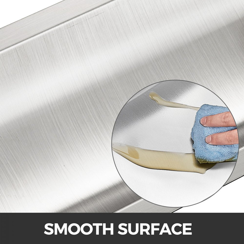 010257088201 - 14" x 10" VEVOR Stainless Steel Drop-In Tray for Cash Transactions