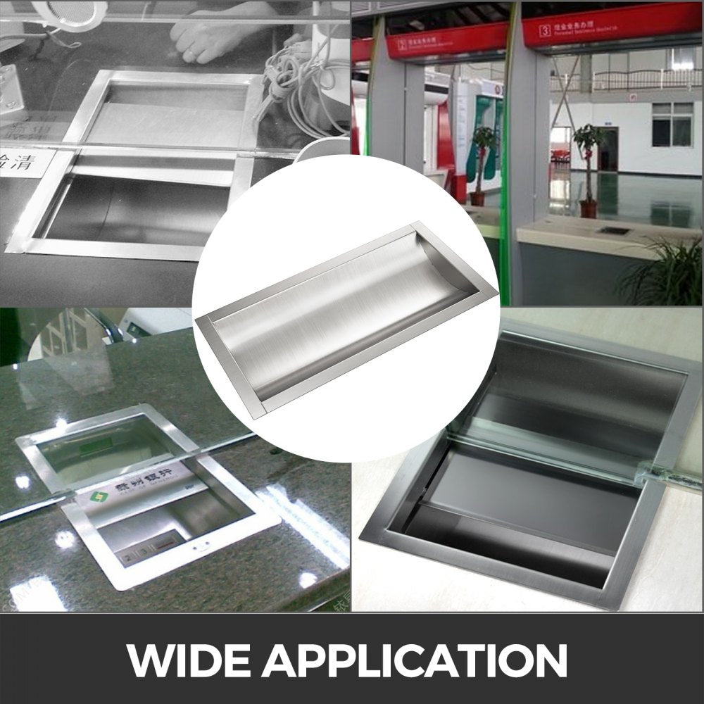 010257088201 - 14" x 10" VEVOR Stainless Steel Drop-In Tray for Cash Transactions
