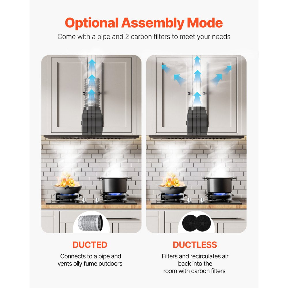 E70-P30 - 800CFM Stainless Steel Range Hood with Gesture Control
