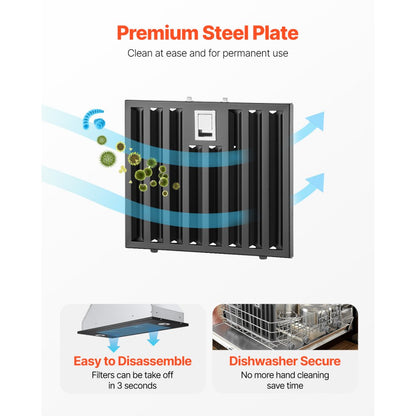 E70-P30 - 800CFM Stainless Steel Range Hood with Gesture Control