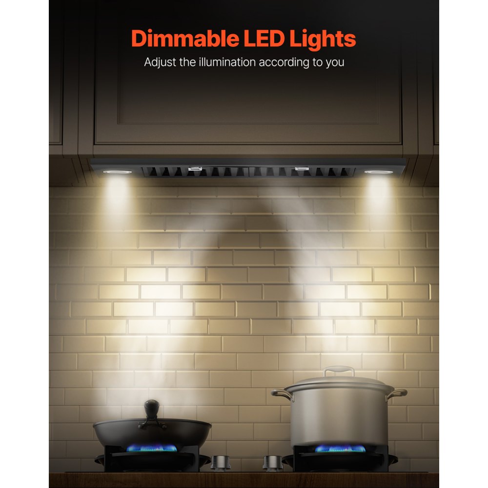 E70-P30 - 800CFM Stainless Steel Range Hood with Gesture Control