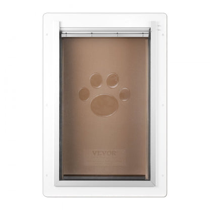 CWM02-L - Durable Metal Pet Door with Waterproof PVC Flaps for Easy Access