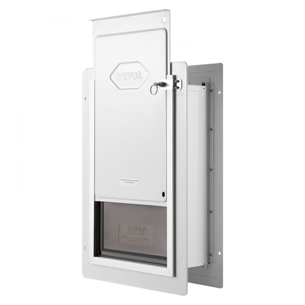 CWM02-L - Durable Metal Pet Door with Waterproof PVC Flaps for Easy Access