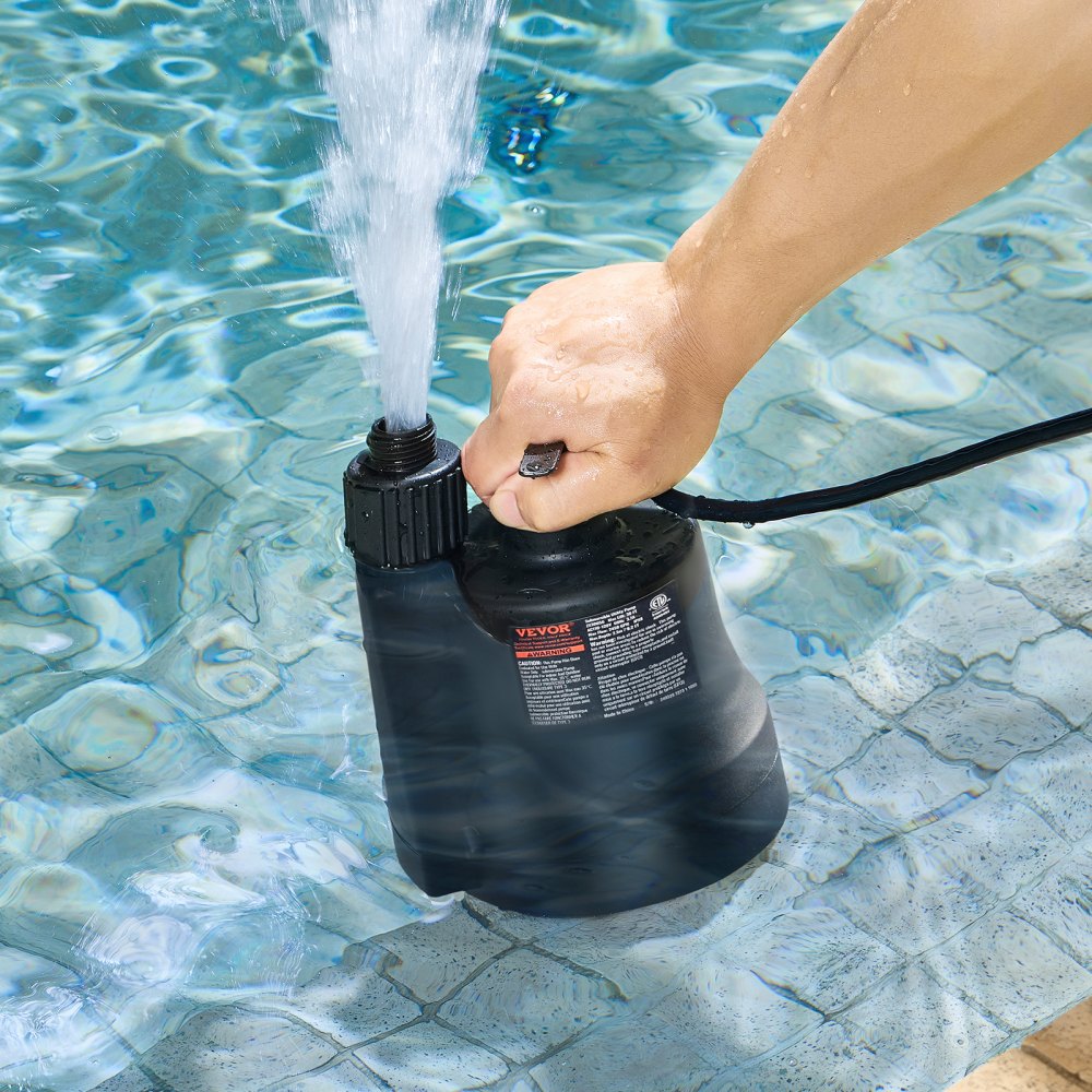 ZX30056 - 1/3 HP VEVOR Utility Pump, 2450 GPH, Submersible Design