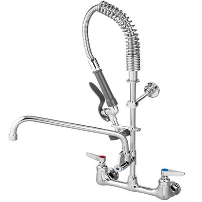 5805A-08 - 36" Commercial Brass Faucet with 12" Swivel Spout & Sprayer
