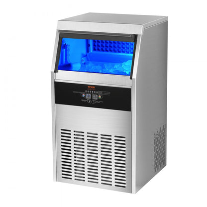 SSX100 - 100lbs/24H VEVOR Commercial Ice Maker with LED Display