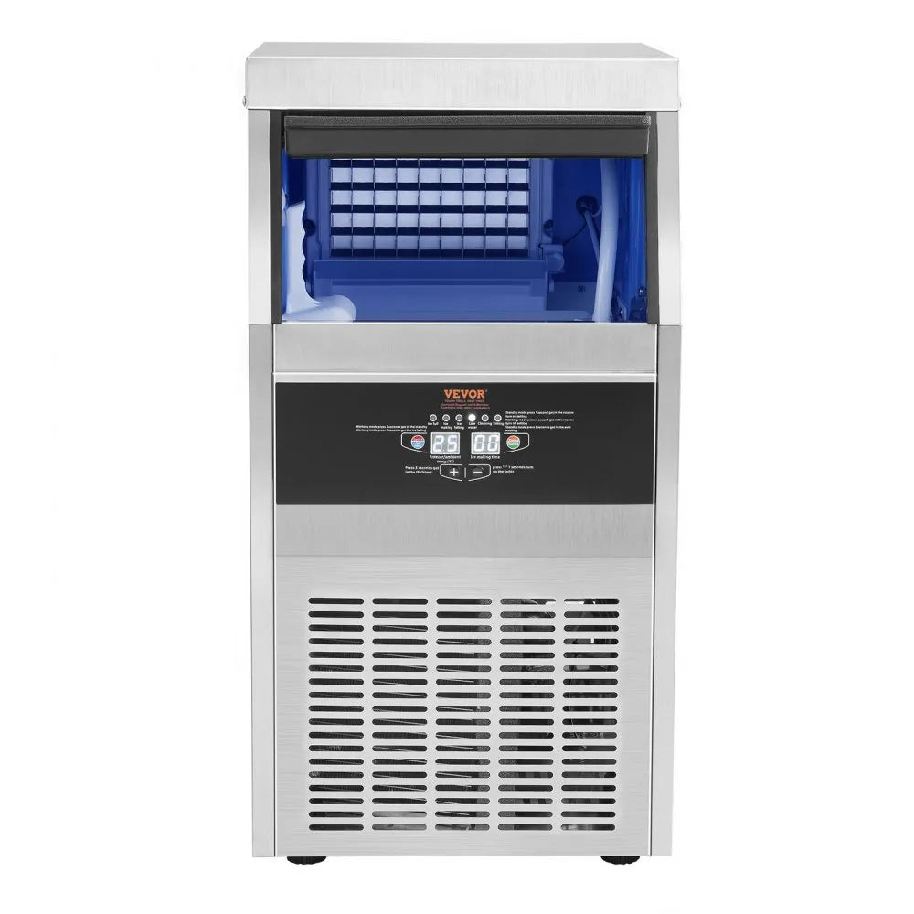 SSX90 - 90 lbs/24H Stainless Steel Ice Maker with LED Display