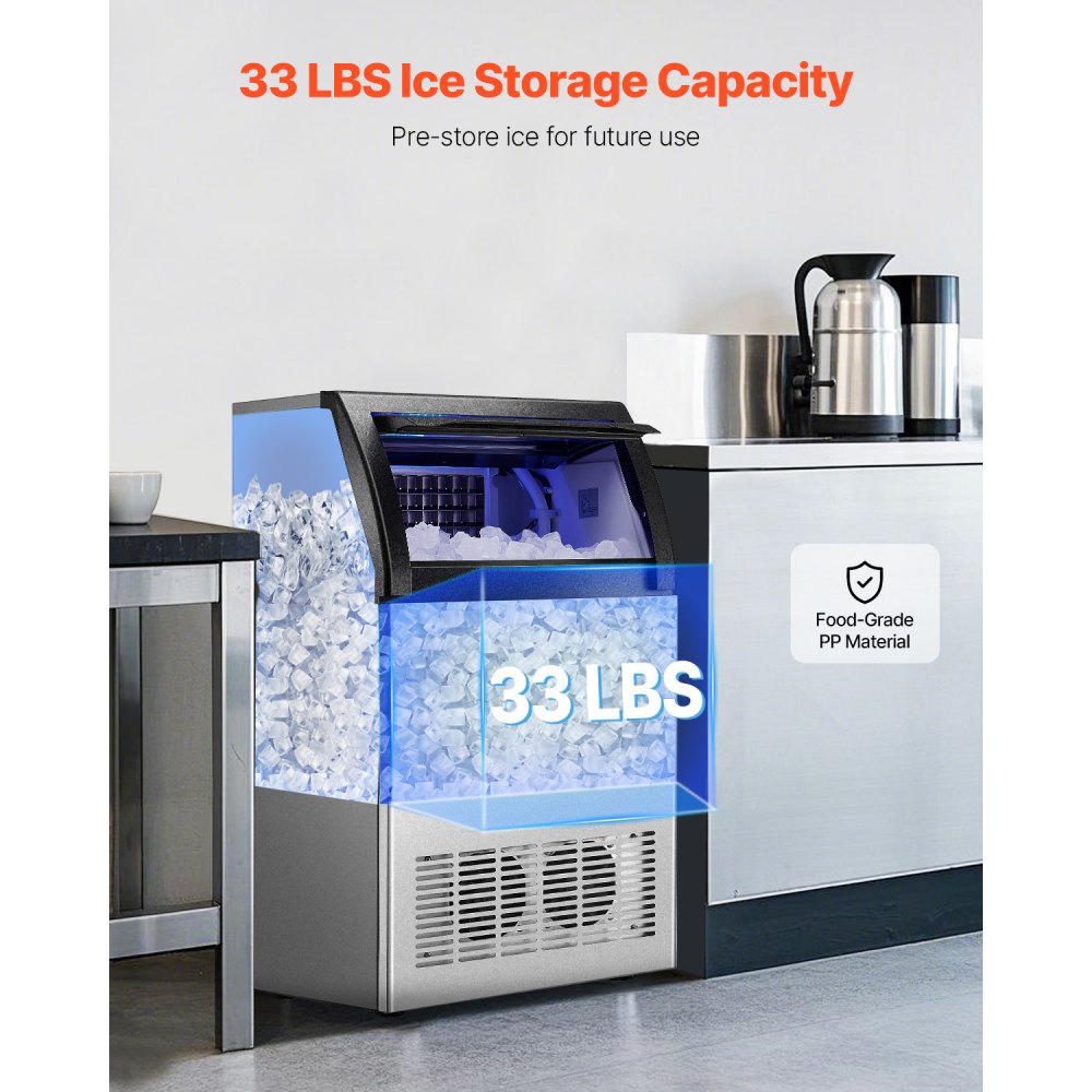 SKF-C55F - 130lbs Daily Output Ice Maker with 12-15 Min Cycle Time