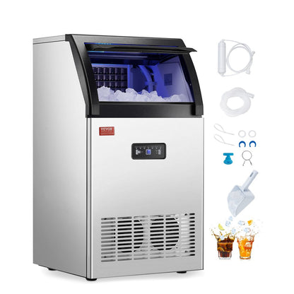 SKF-C55F - 130lbs Daily Output Ice Maker with 12-15 Min Cycle Time