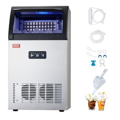 SKF-C55F - 130lbs Daily Output Ice Maker with 12-15 Min Cycle Time