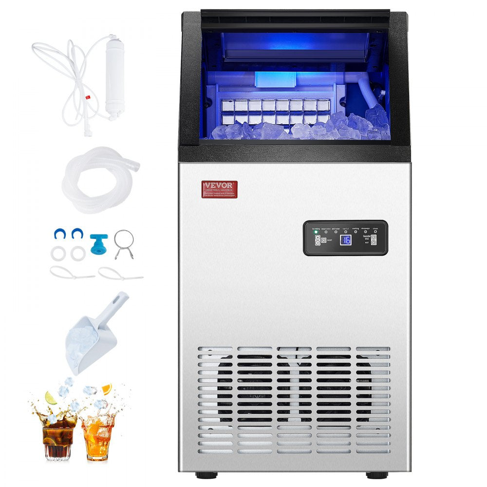 SKF-B40F - 80 lbs Compact Ice Maker with Self-Cleaning Function