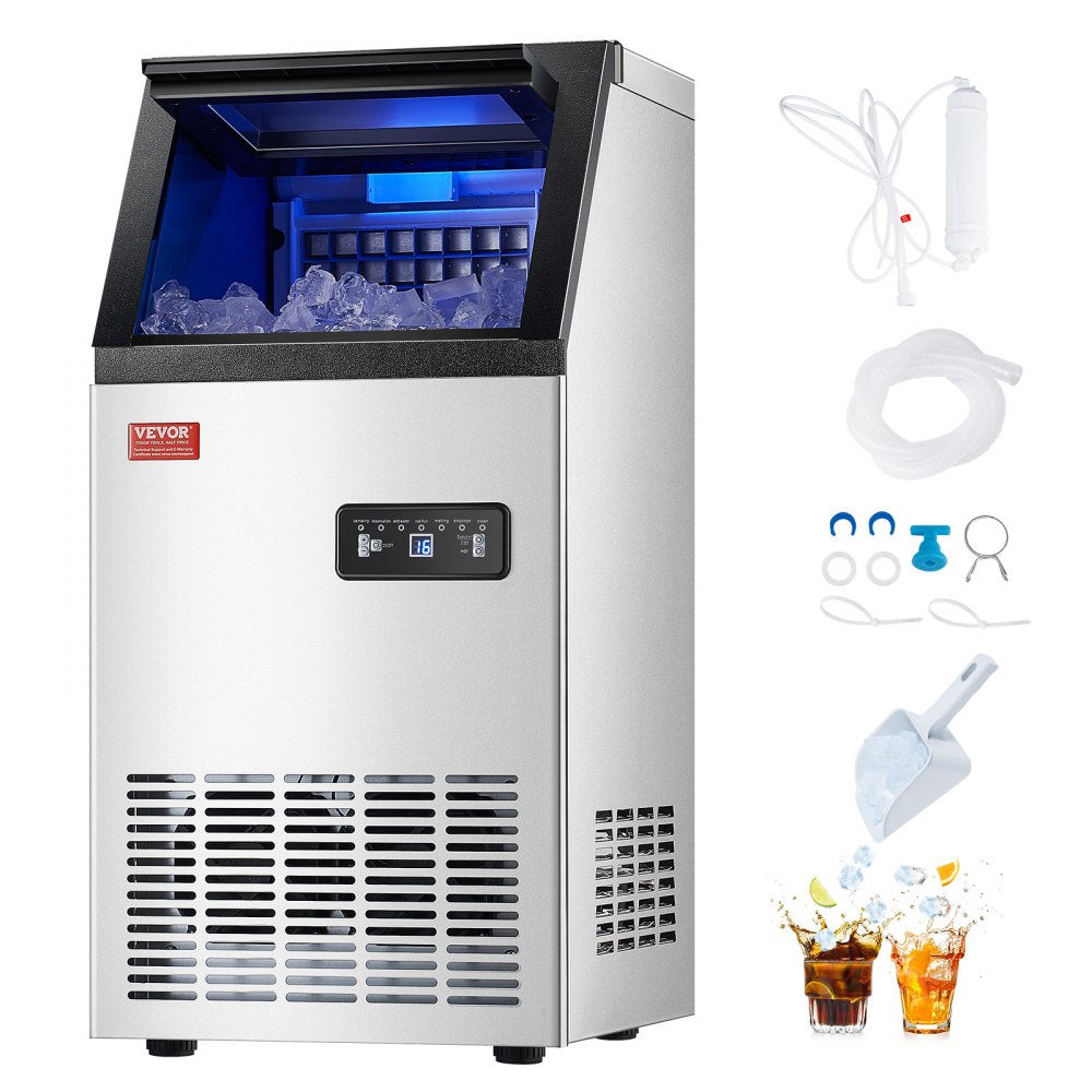 SKF-B40F - 80 lbs Compact Ice Maker with Self-Cleaning Function