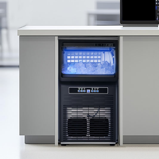 KJ-AT25F - 70 lbs/Day Compact Ice Maker, 13.7x13.2x24.6 in.