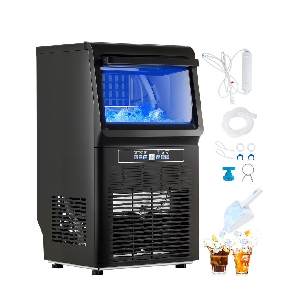 KJ-AT25F - 70 lbs/Day Compact Ice Maker, 13.7x13.2x24.6 in.