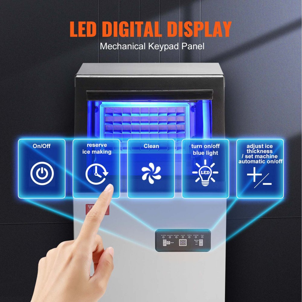SKF-BT45F - 100 lbs/24H VEVOR Commercial Ice Maker with Self-Cleaning Function