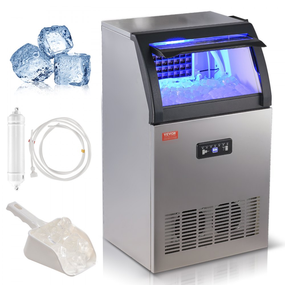 SKF-C50F - Efficient 120 lbs/24H Commercial Ice Maker, Freestanding Unit
