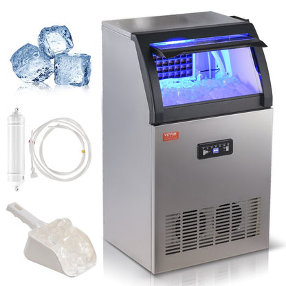 SKF-C50F - Efficient 120 lbs/24H Commercial Ice Maker, Freestanding Unit
