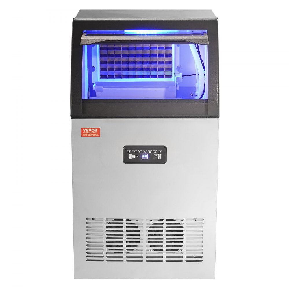 SKF-C50F - Efficient 120 lbs/24H Commercial Ice Maker, Freestanding Unit