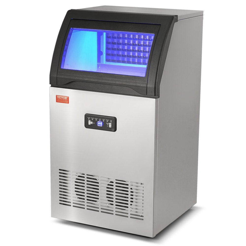 SKF-C50F - Efficient 120 lbs/24H Commercial Ice Maker, Freestanding Unit