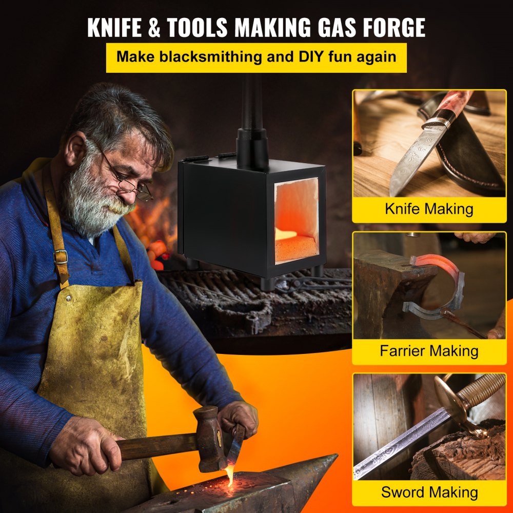 CMPROF-1+1D - Durable Propane Knife Forge with 2300°F Heat Capacity