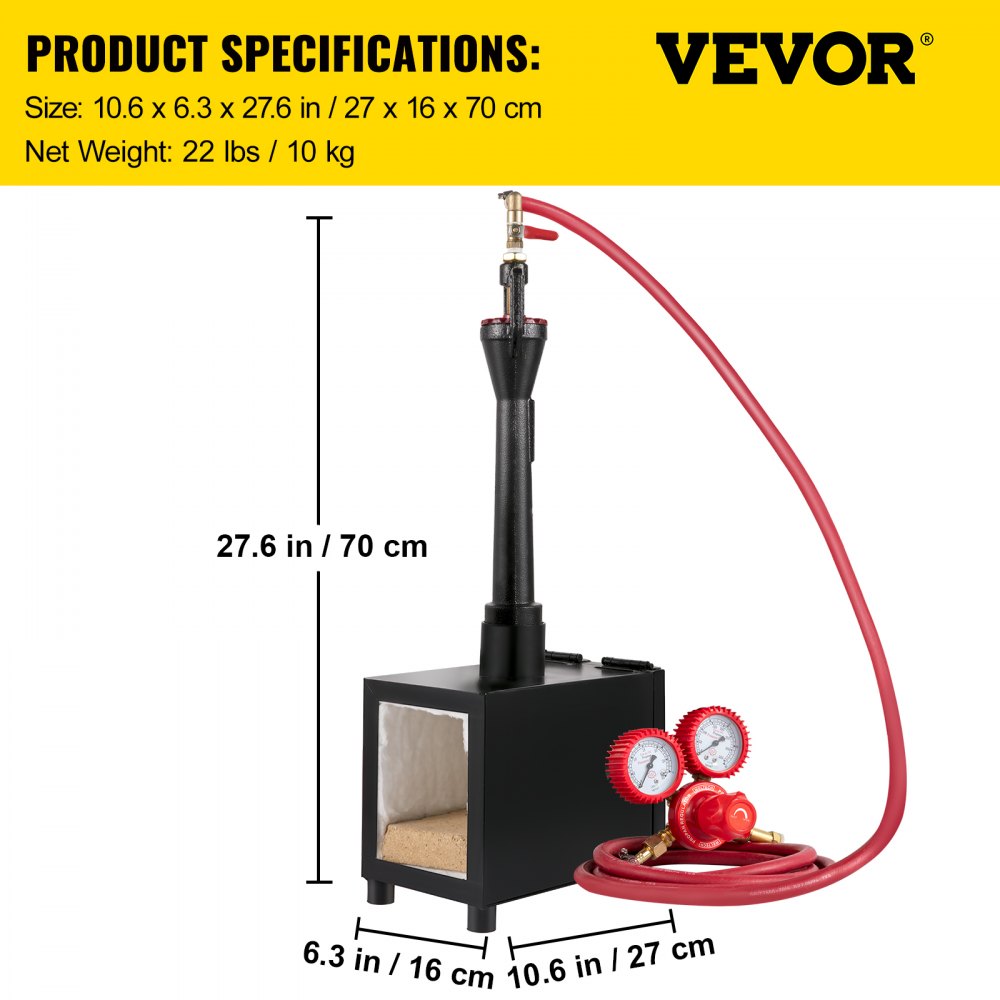 CMPROF-1+1D - Durable Propane Knife Forge with 2300°F Heat Capacity