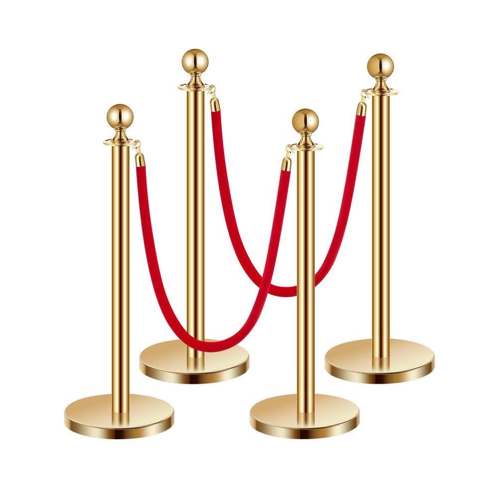 TJDYQ320PDTC4-2 - Stainless Steel Stanchion with 1.5m Velvet Rope