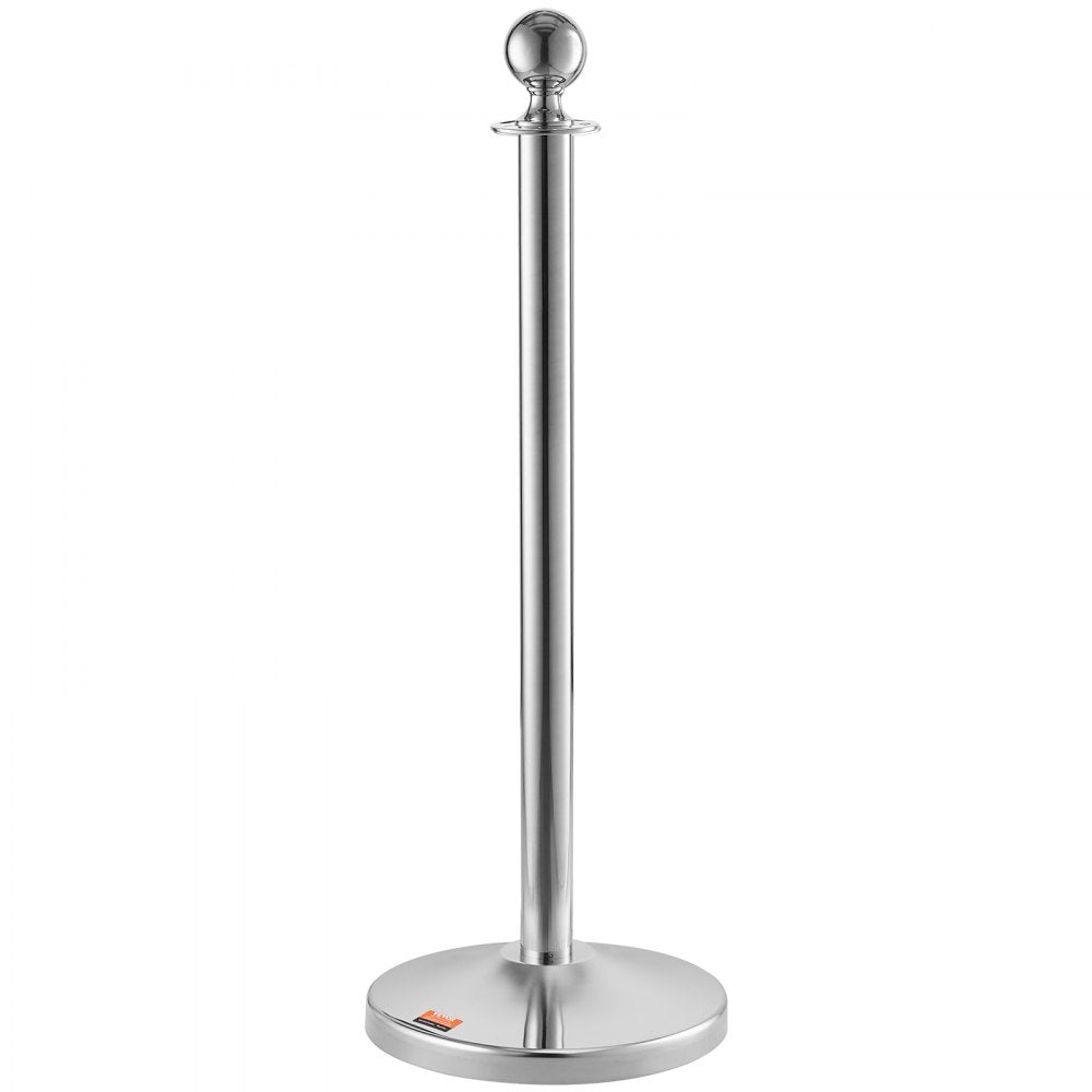 BXGDYQTCRED4-2 - 31.5" Stainless Steel Stanchion with 5ft Velvet Rope