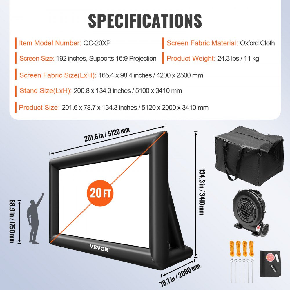 20FT - 20ft Inflatable Movie Screen for Outdoor Events
