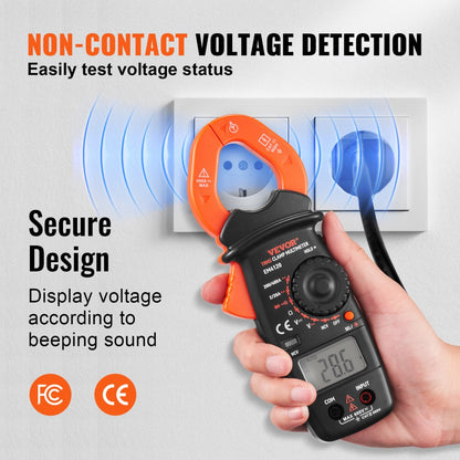 EM4120 - VEVOR Digital Clamp Meter for AC/DC Voltage and Current Measurement