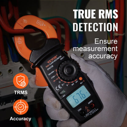 EM4120 - VEVOR Digital Clamp Meter for AC/DC Voltage and Current Measurement