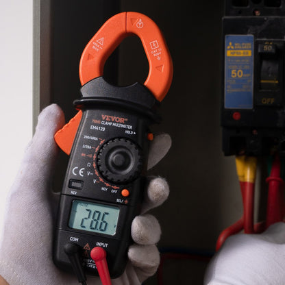 EM4120 - VEVOR Digital Clamp Meter for AC/DC Voltage and Current Measurement