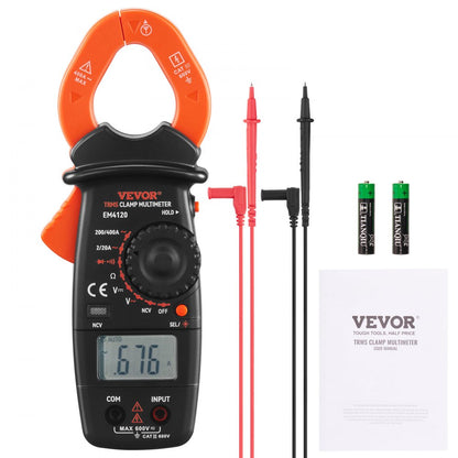 EM4120 - VEVOR Digital Clamp Meter for AC/DC Voltage and Current Measurement