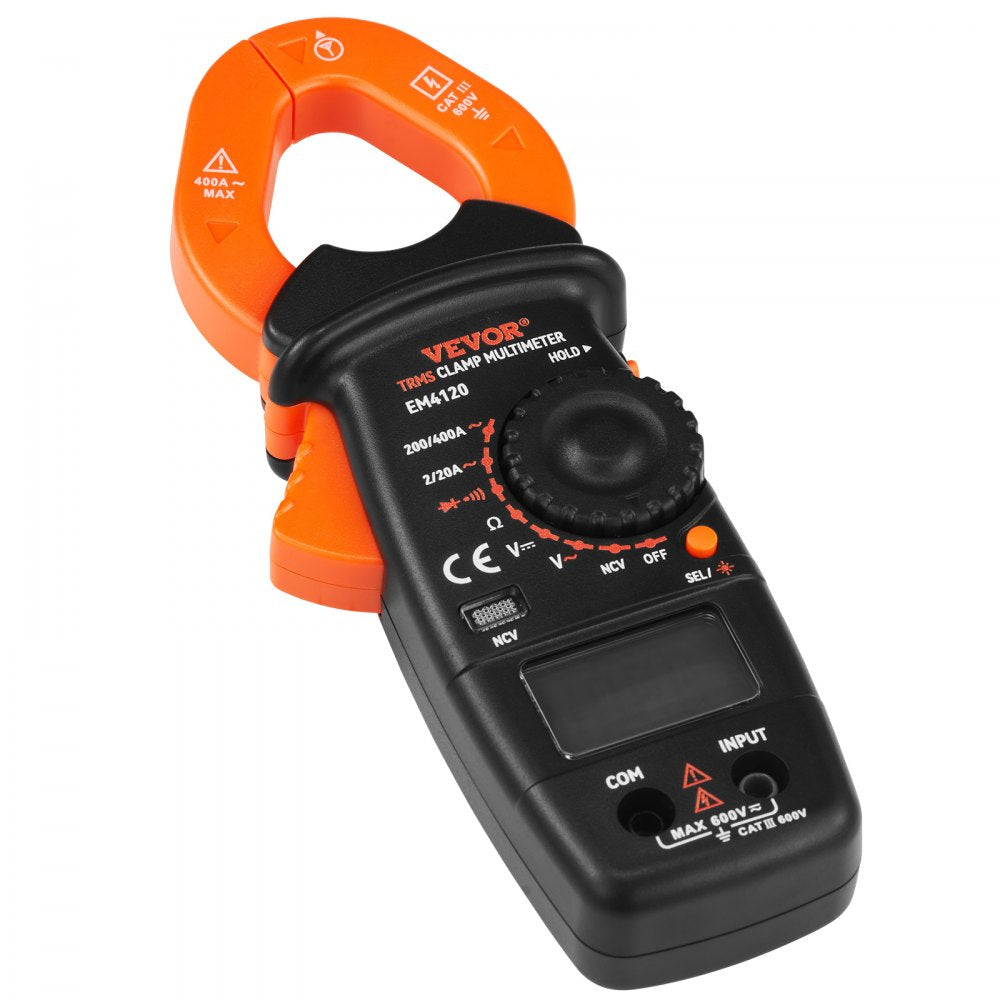 EM4120 - VEVOR Digital Clamp Meter for AC/DC Voltage and Current Measurement