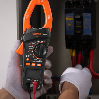 EM4659A - VEVOR 6000 Counts Digital Clamp Meter, 1000A Capacity
