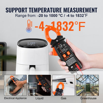 EM4220 - VEVOR 600A Digital Clamp Meter for Precise Electrical Measurements