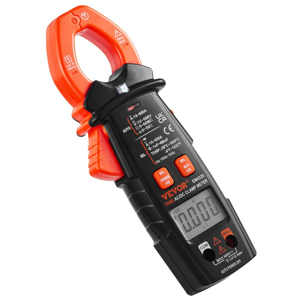 EM4220 - VEVOR 600A Digital Clamp Meter for Precise Electrical Measurements