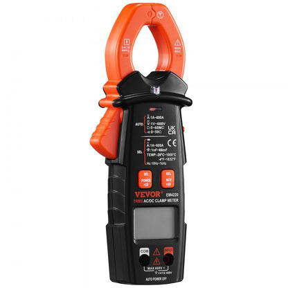 EM4220 - VEVOR 600A Digital Clamp Meter for Precise Electrical Measurements